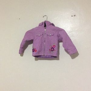 Girls 24 months jacket with hoodie nice and warm